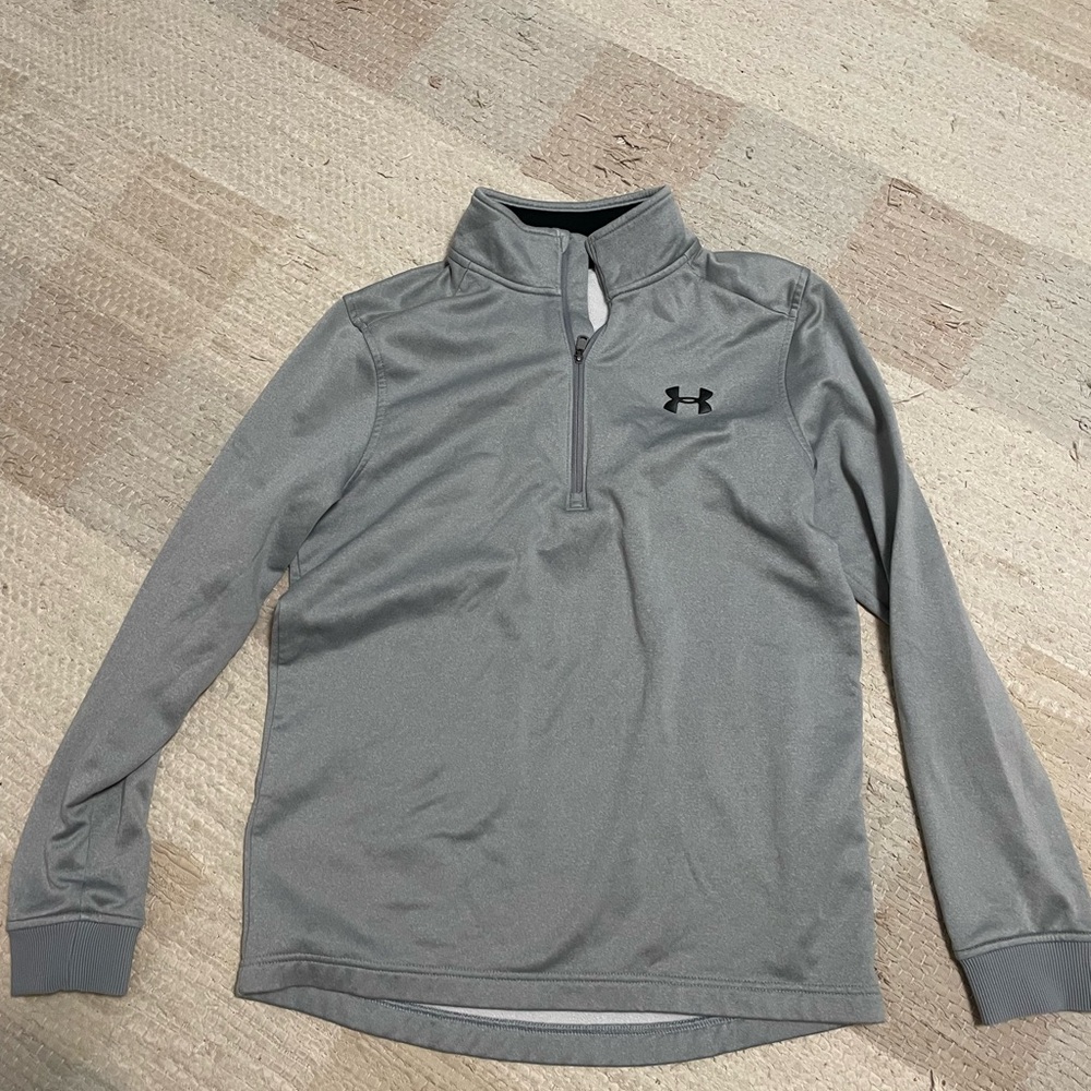 Under Armour Gray Quarter-Zip Pullover Mens Small